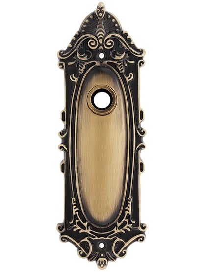 Largo Forged-Brass Back Plate in Antique Brass.
